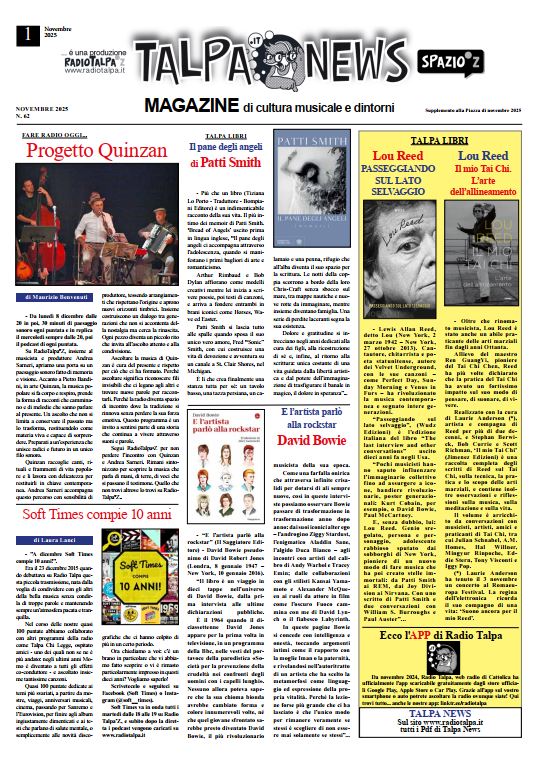 Talpa News Novembre 2025 - Pagina 1