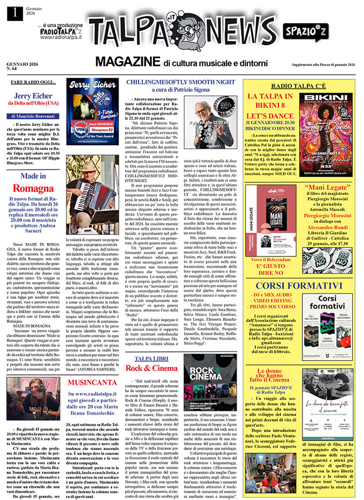 Talpa News - Gennaio 2026 pagina 1