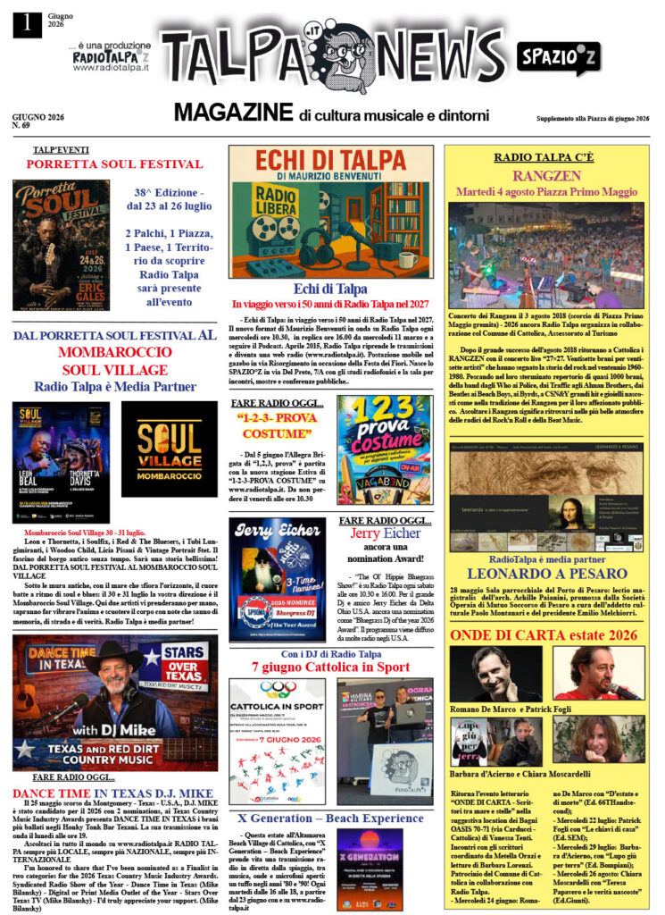 Pagina 1 - Talpa News Giugno 2026