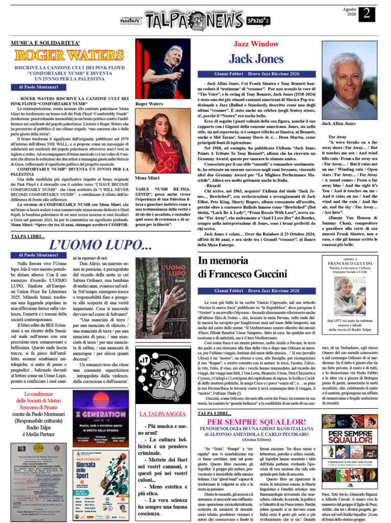 Talpanews Agosto 2026 - pagina 1