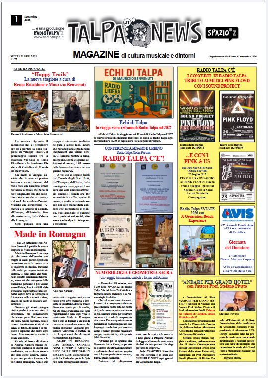 Talpa News Settembre 2026 pagina 1
